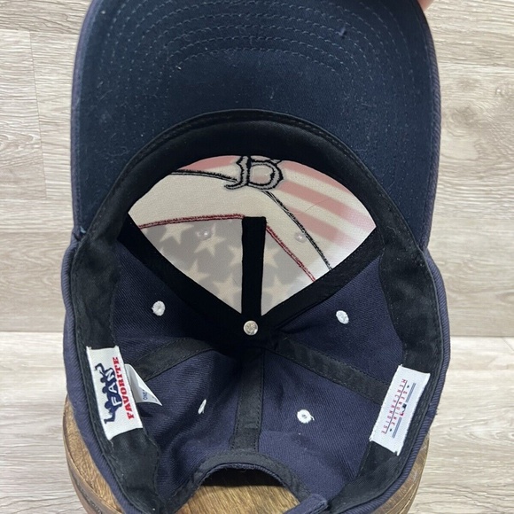 BOSTON RED SOX Fan Favorite American Flag Hat Adjustable One Size Cap Baseball - Picture 7 of 13